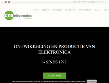 Tablet Screenshot of cds-electronics.nl